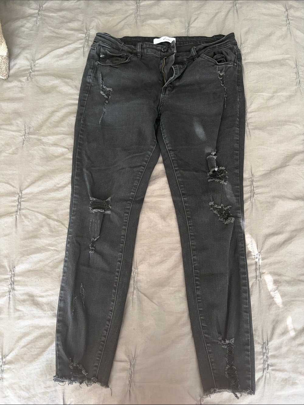KanCan Black Distressed Skinny Jeans